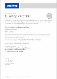 Qualitop Zertifikat TCH